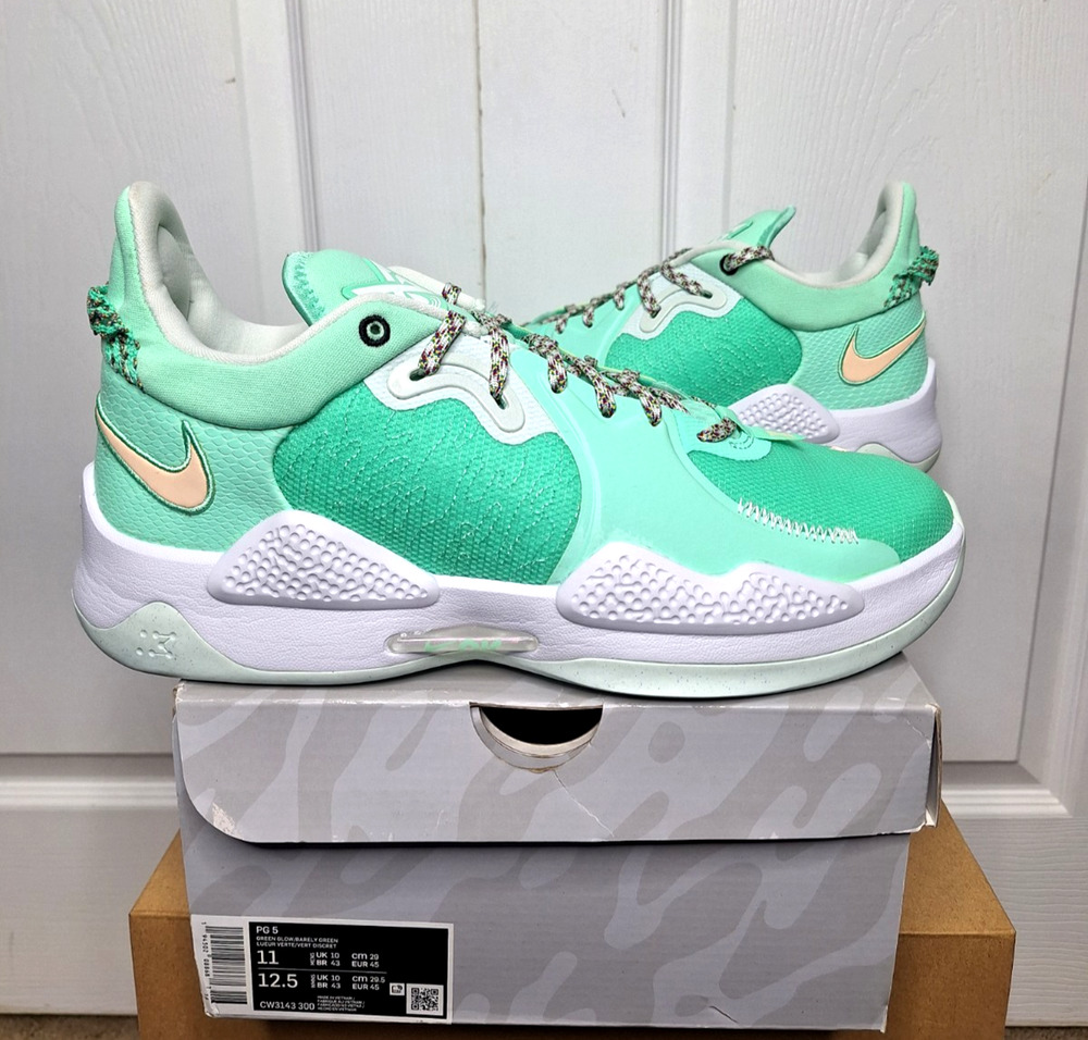 Nike PG 5 Play for the Future Mint Green CW3143-300 size 11